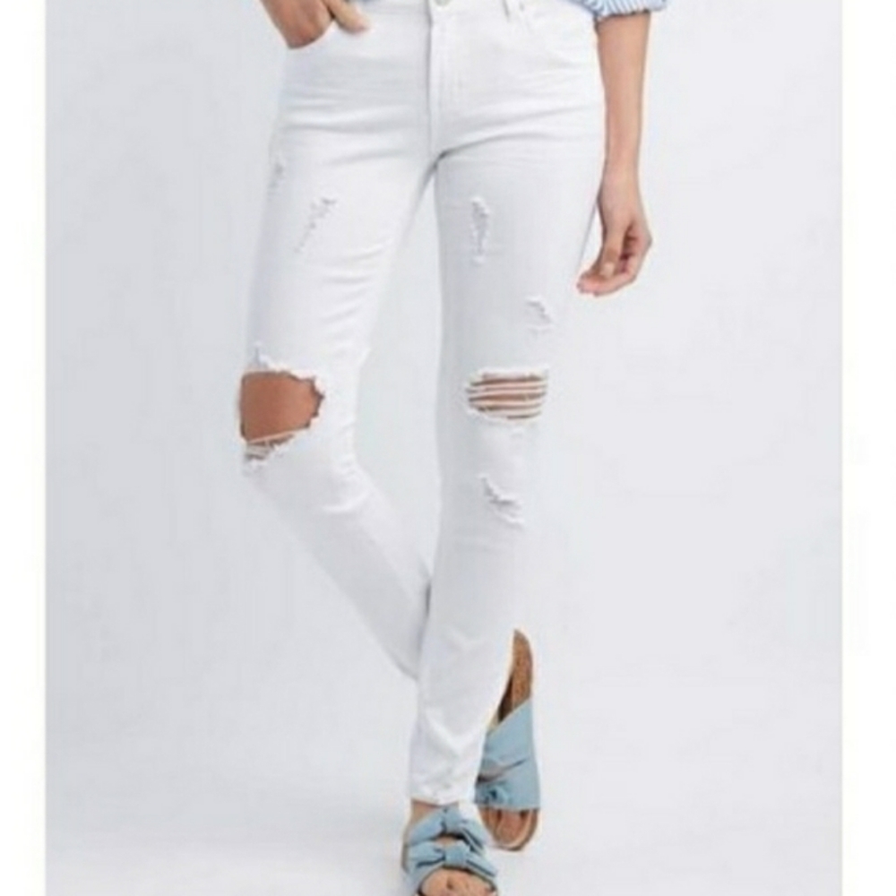 Refuge Jeans White Size 4